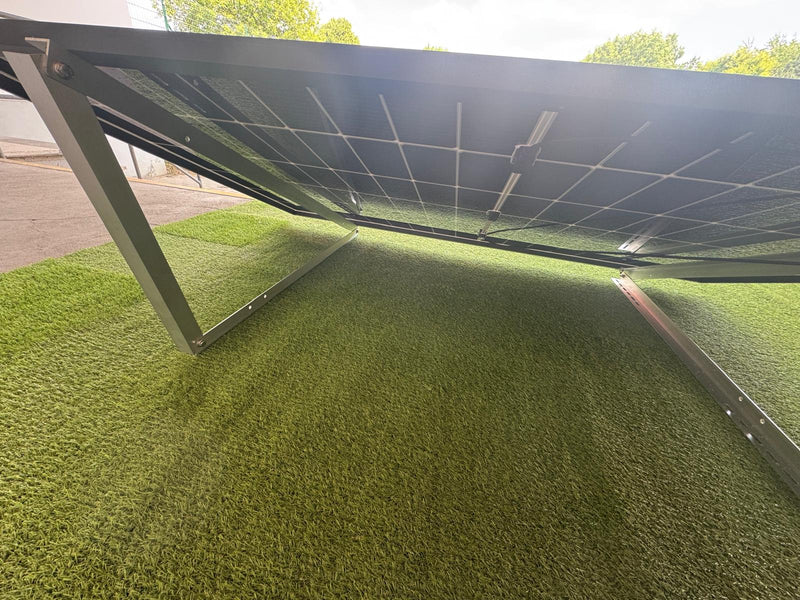 Laden Sie das Bild in Galerie -Viewer, 4X PV Halterung 114cm Solarmodul Balkonkraftwerk Flachdach 0°-90° Aufständerung