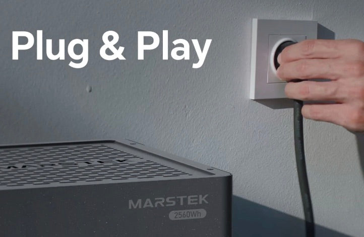 Laden Sie das Bild in Galerie -Viewer, 4x500W Bifaziales Balkonkraftwerk mit 5,12kWh Speicher, Marstek Jupiter C plus ink. Smartmeter