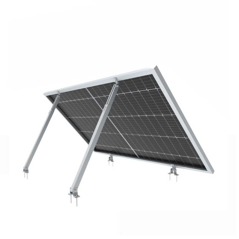 Laden Sie das Bild in Galerie -Viewer, 30-60 Grad Aufständerung Solarmodul Bodenhalterung Balkonkraftwerk Flachdach