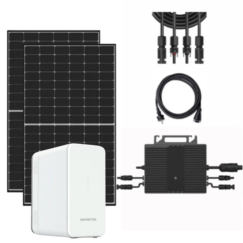 Laden Sie das Bild in Galerie -Viewer, Balkonkraftwerk 800w Hauskraftwerk inkl.2.24kw Speicher Marstek