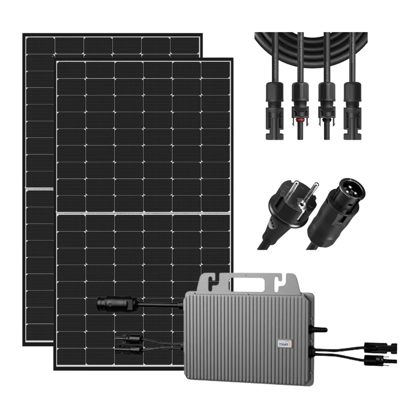 Laden Sie das Bild in Galerie -Viewer, Balkonkraftwerk 800 Watt Komplettset Solaranlage mit Wifi STARTER Trina