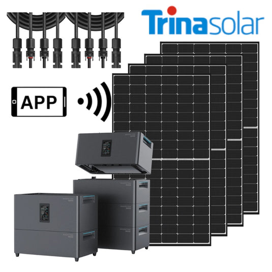 2500W Balkonkraftwerk mit Speicher, Marstek Jupiter 4x Trina