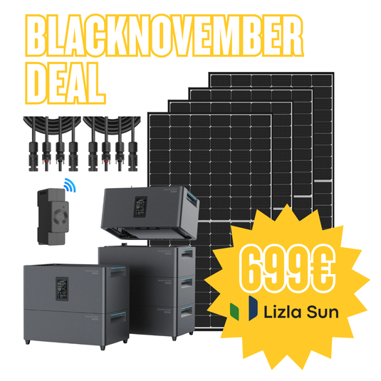 2500W Balkonkraftwerk mit Speicher, Marstek Jupiter 4x Trina