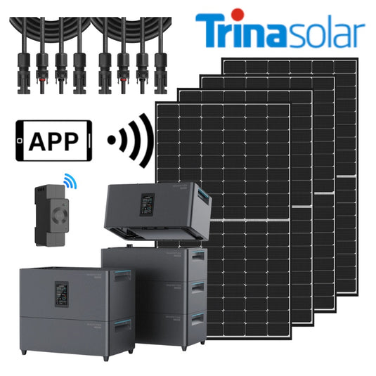 2500W Balkonkraftwerk mit Speicher, Marstek Jupiter 4x Trina