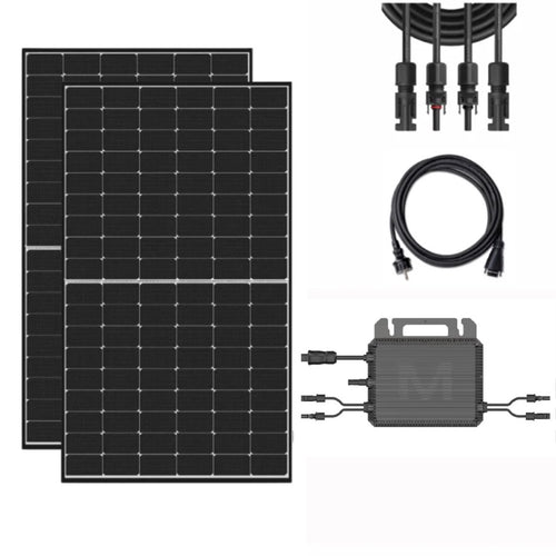 Balkonkraftwerk 800W/880W mit Marstek Selbstreinigend Full Screen