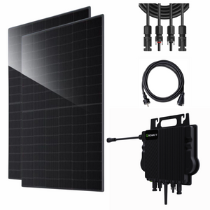 880Wp Balkonkraftwerk Growatt NEO 800W mit WiFi und bifazialen Solarmodulen