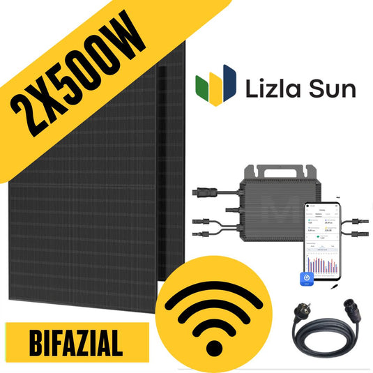 Lagerverkauf 1000/800W Balkonkraftwerk Bifazial Glas mit Wifi