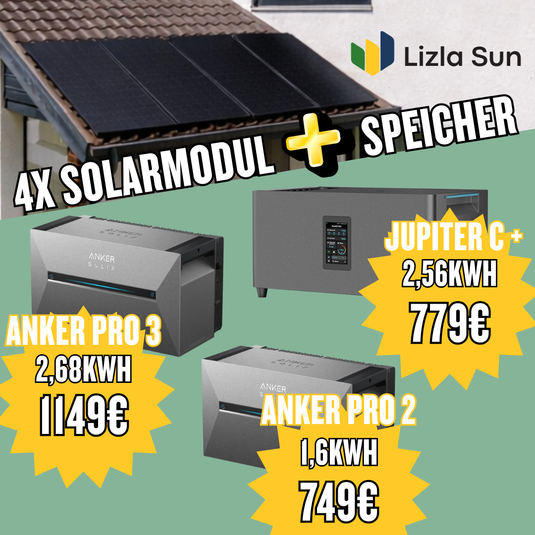 Balkonkraftwerk 1800w inklusive Speicher Komplettset